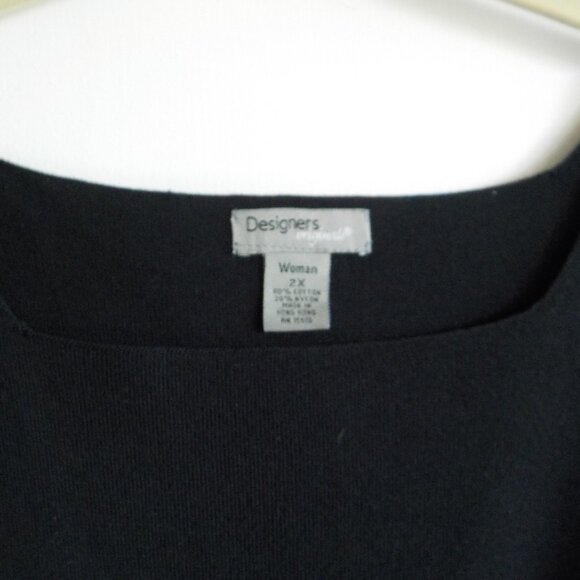 Designers NWT - tank top - sweater - black - size 2x - sleeveless (260) - Picture 4 of 4